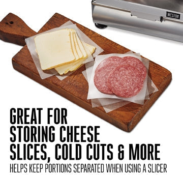 Weston - 5.5" Waxed Patty Paper Sheets, Pack of 1000 - 10-0102-W