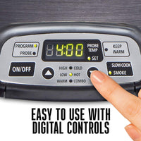 Weston - 6 QT 2 in 1 Indoor Smoker & Slow Cooker - 03-2500-W