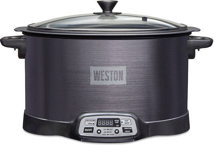 Weston - 6 QT 2 in 1 Indoor Smoker & Slow Cooker - 03-2500-W
