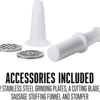 Weston -750 W, #12 Electric Countertop Meat Grinder - 33-1301-W