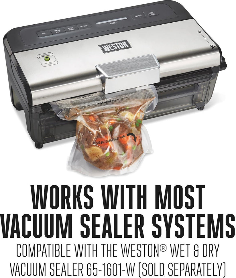 Weston - 8" x 12" Easy Fill QT Vacuum Sealer Bags - 30-1008-W