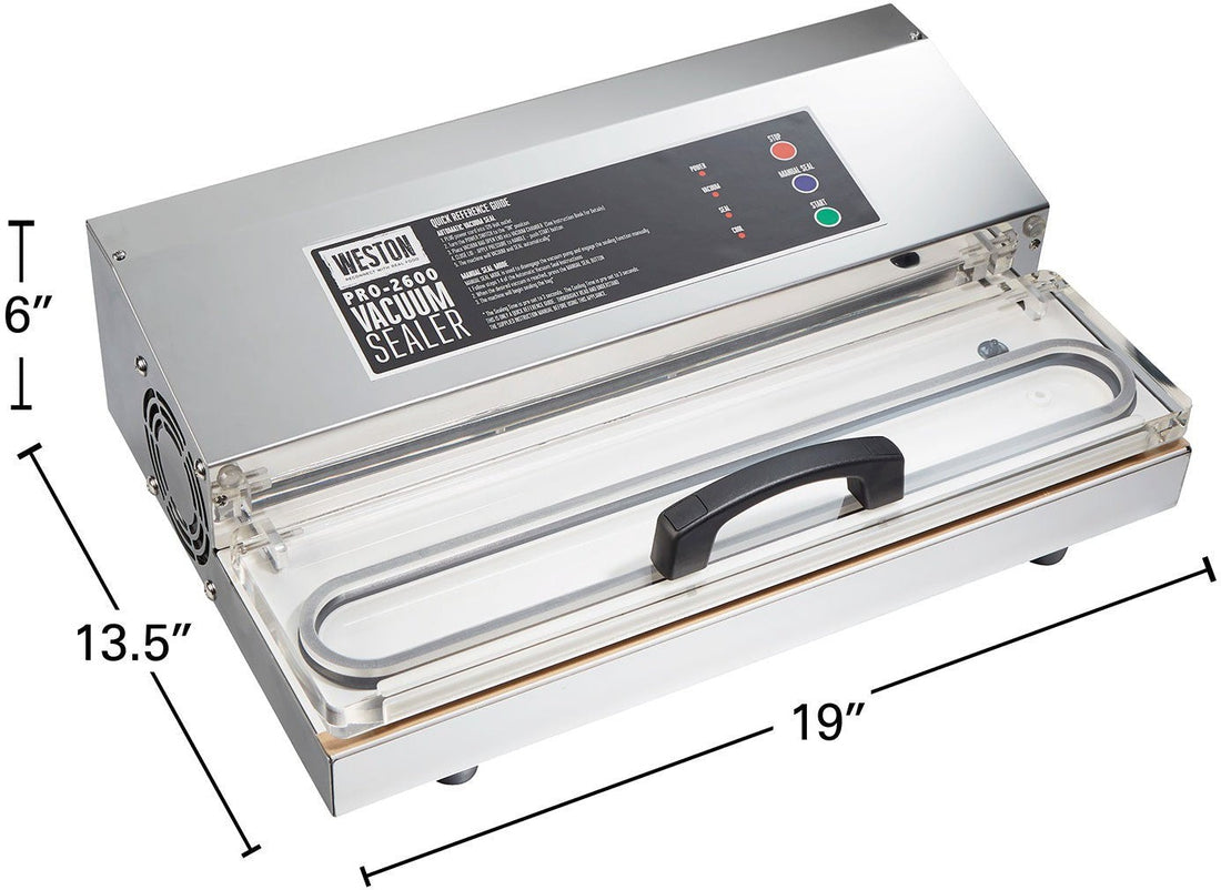 Weston - Pro-2600 Stainless Steel Vacuum Sealer - 65-1301-W