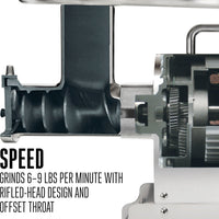 Weston - Pro Series 1 HP, #12 Meat Grinder - 10-1201-W