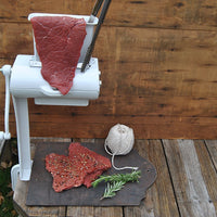 Weston - Single-Support White Manual Meat Cuber & Tenderizer - 07-4101-W-A