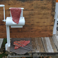 Weston - Single-Support White Manual Meat Cuber & Tenderizer - 07-4101-W-A