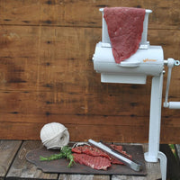 Weston - Single-Support White Manual Meat Cuber & Tenderizer - 07-4101-W-A