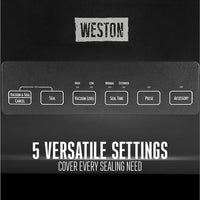 Weston - Vacuum Sealer with Roll Cutter & Storage - 65-3001-W