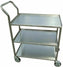 Winholt - 1 Handle Stainless Steel 2 Solid Utility Cart - SSUC-2-1836 (Non-Cancelable Item, ETA 2-4 Weeks, SPECIAL ORDER)