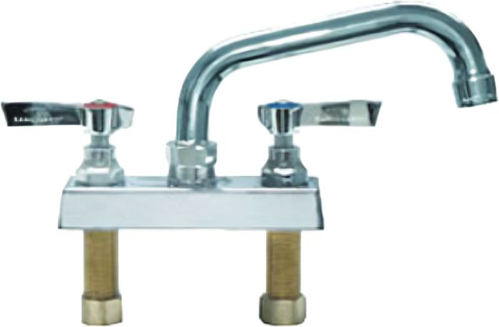 Winholt - 10" Gooseneck Deck Mount Swing Faucet - WS-GSDM-10-WH (Non-Cancelable Item, ETA 2-4 Weeks, SPECIAL ORDER)