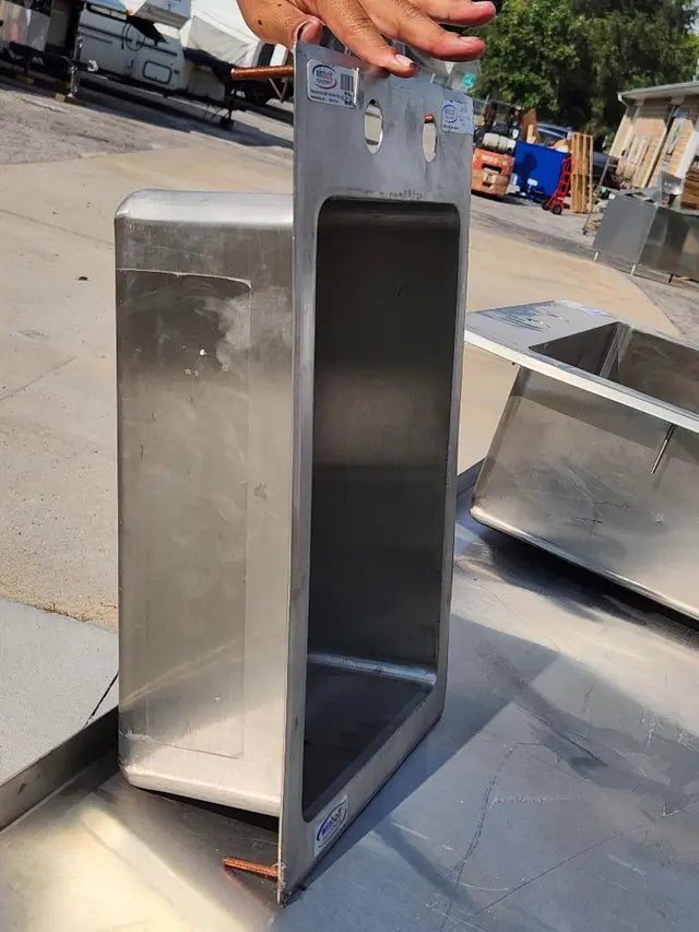 Winholt - 10" x 14" x 5" Stainless Steel Two Compartment Drop-In Sink - WS-DIS-1410-5 (Non-Cancelable Item, ETA 2-4 Weeks, SPECIAL ORDER)