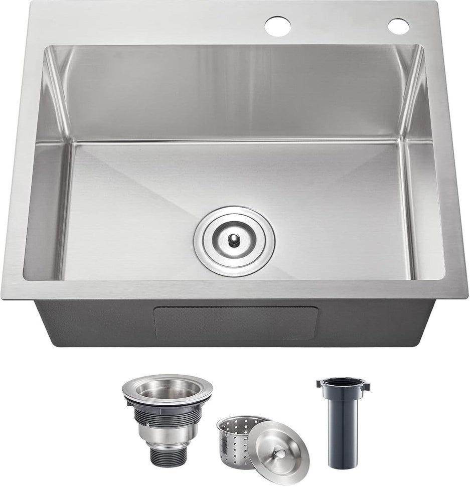 Winholt - 11" x 9" x 6" Stainless Steel Drop-In Sink - WS-DIS-ME-1109 (Non-Cancelable Item, ETA 2-4 Weeks, SPECIAL ORDER)