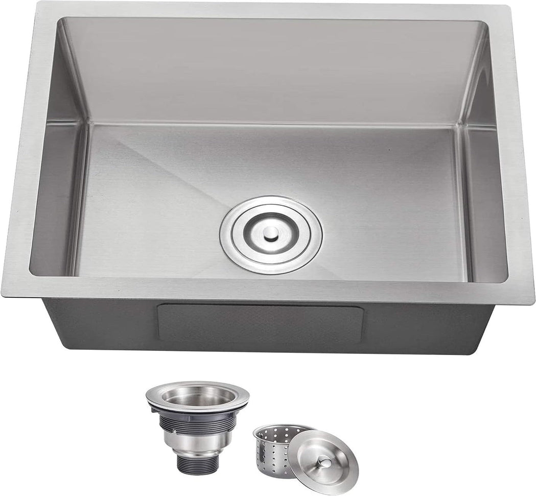 Winholt - 14" Stainless Steel Deep Bowl Drop-In Sink - WS-DIS-FE-1410-10DP (Non-Cancelable Item, ETA 2-4 Weeks, SPECIAL ORDER)