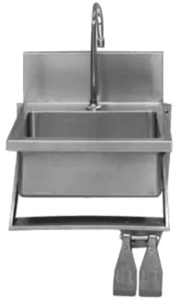 Winholt - 14" x 10" Stainless Steel Wall Mounted Hand Sink - WWHS1410SP (Non-Cancelable Item, ETA 2-4 Weeks, SPECIAL ORDER)