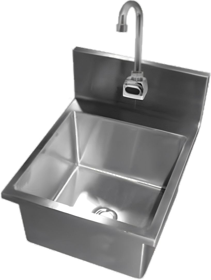 Winholt - 14" x 10" x 6" Stainless Steel Deep Bowl Hand Sink - WS-HS-1410 (Non-Cancelable Item, ETA 2-4 Weeks, SPECIAL ORDER)