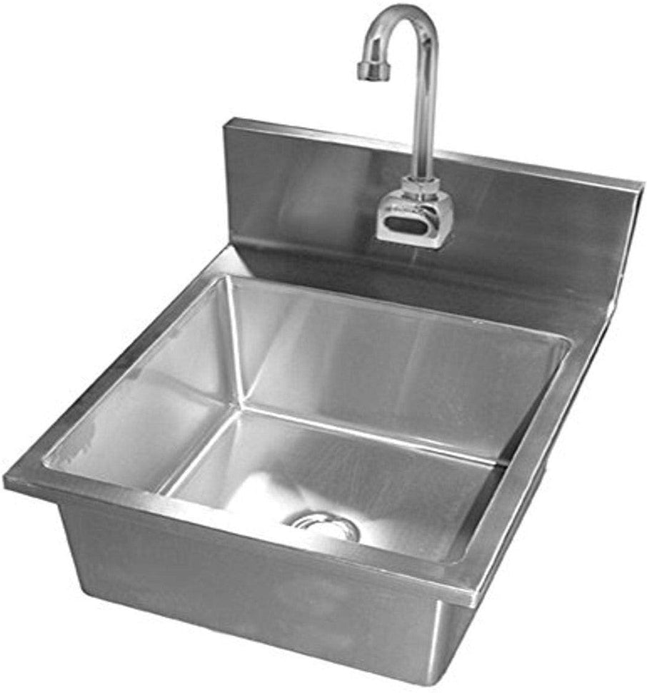 Winholt - 14" x 10" x 6" Stainless Steel Hand Sink with Faucet - WS-HS-1410-F (Non-Cancelable Item, ETA 2-4 Weeks, SPECIAL ORDER)
