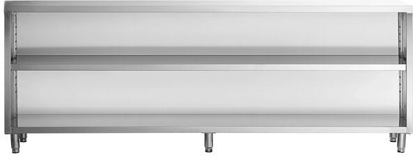 Winholt - 15" x 96" x 35" Stainless Steel Mid-Shelf Dish Cabinet - STCT-1596-DC (Non-Cancelable Item, ETA 2-4 Weeks, SPECIAL ORDER)