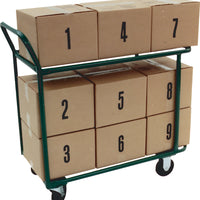 Winholt - 18" Stainless Steel Stocking and Marking Cart with 2 Shelves - 110 (Non-Cancelable Item, ETA 2-4 Weeks, SPECIAL ORDER)