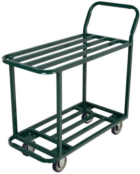Winholt - 18" Stainless Steel Stocking and Marking Cart with 2 Shelves - 110 (Non-Cancelable Item, ETA 2-4 Weeks, SPECIAL ORDER)