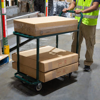 Winholt - 18" Stainless Steel Stocking and Marking Cart with 2 Shelves - 110 (Non-Cancelable Item, ETA 2-4 Weeks, SPECIAL ORDER)