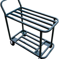 Winholt - 18" Stainless Steel Stocking and Marking Cart with 2 Shelves - 110 (Non-Cancelable Item, ETA 2-4 Weeks, SPECIAL ORDER)