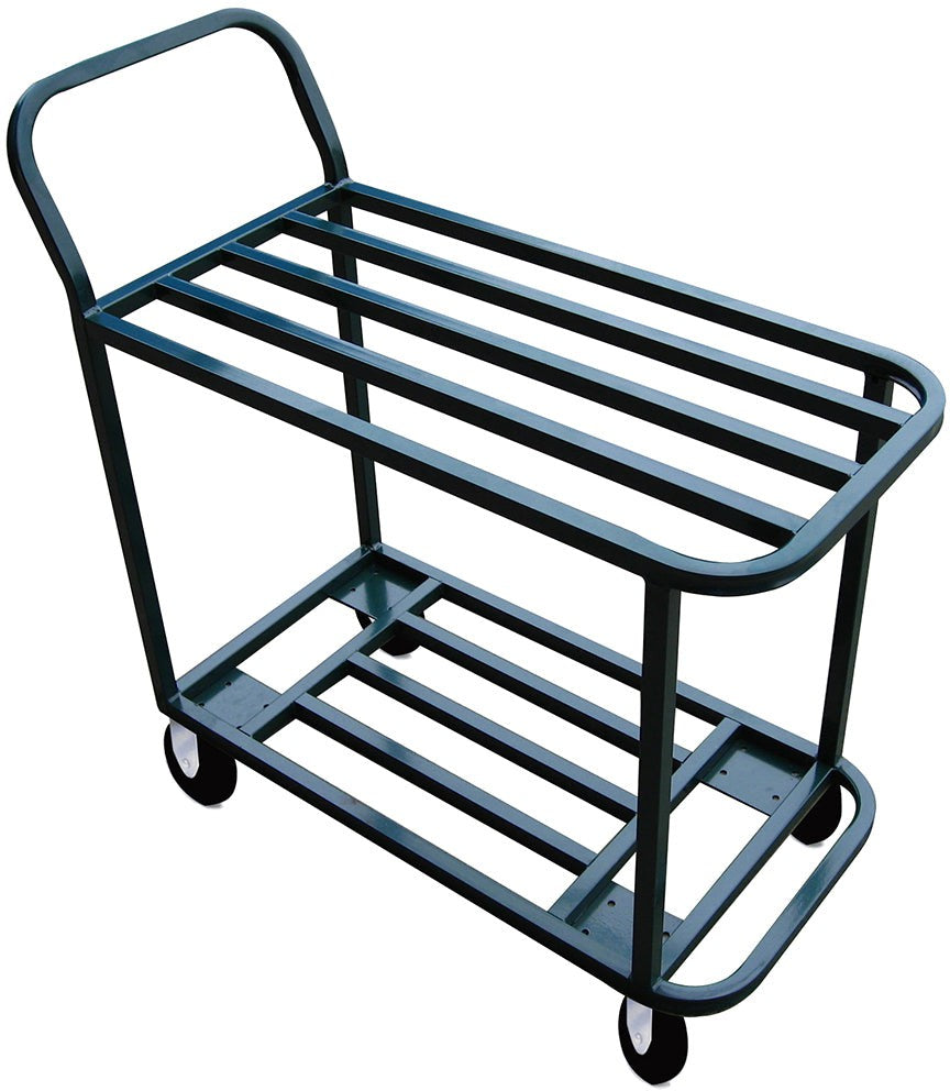 Winholt - 18" Stainless Steel Stocking and Marking Cart with 2 Shelves - 110 (Non-Cancelable Item, ETA 2-4 Weeks, SPECIAL ORDER)