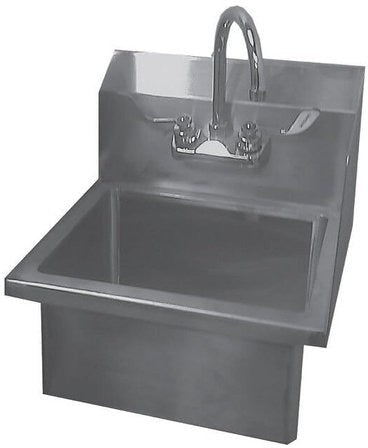 Winholt - 18" Wall Mount Hand Sink with Faucet - WHWS1410HV (Non-Cancelable Item, ETA 2-4 Weeks, SPECIAL ORDER)
