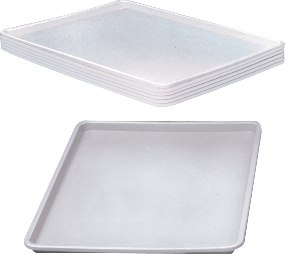Winholt - 18″ x 26″ x 1″ Deep White ABS Plastic Display Tray, Pack of 24 - WHP-1826WABS (Non-Cancelable Item, ETA 2-4 Weeks, SPECIAL ORDER)