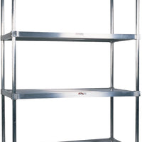 Winholt - 18" x 48" Aluminum Sani-Adjustable Tubular Shelf - SAS-4-1848 (Non-Cancelable Item, ETA 2-4 Weeks, SPECIAL ORDER)