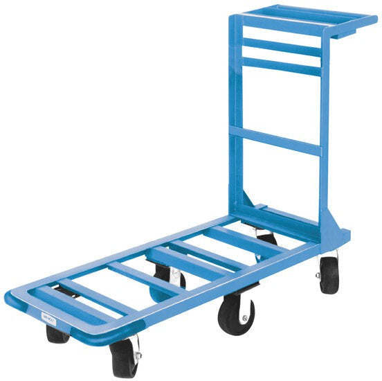 Winholt - 18" x 51" Blue Heavy Duty Utility Cart with Heavy Duty Rubber Wheels - 550HD (Non-Cancelable Item, ETA 2-4 Weeks, SPECIAL ORDER)