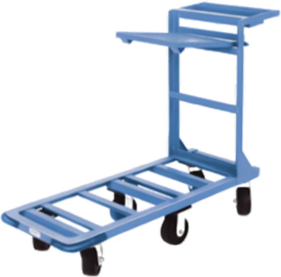 Winholt - 18" x 51" Blue Heavy Duty Utility Cart with Heavy Duty Rubber Wheels With Tool Tray, and Shelf - 550HD-SX (Non-Cancelable Item, ETA 2-4 Weeks, SPECIAL ORDER)
