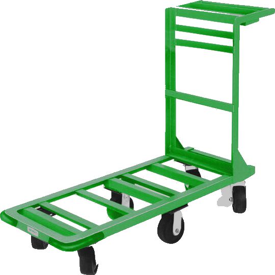 Winholt - 18" x 51" Green Heavy Duty Utility Cart with Heavy Duty Rubber Wheels - 550HD-GR (Non-Cancelable Item, ETA 2-4 Weeks, SPECIAL ORDER)