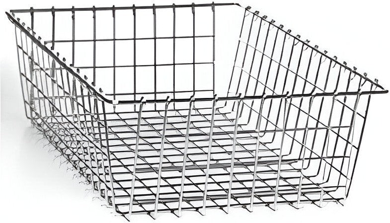 Winholt - 19" x 13" x 5" Nickel Chrome Bagel Bread & Bun Basket - WBB1319 (Non-Cancelable Item, ETA 2-4 Weeks, SPECIAL ORDER)