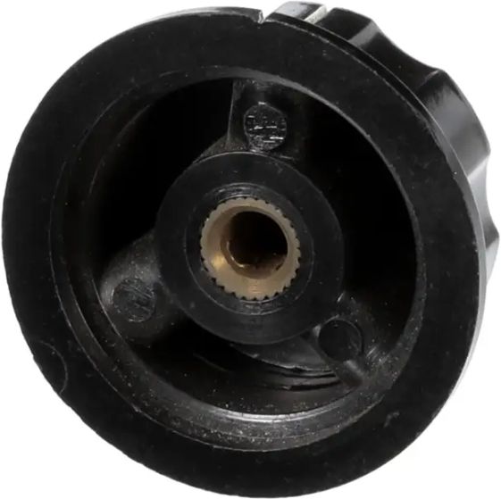 Winholt - 1.64" Black Heat Control Knob - H-108 (Non-Cancelable Item, ETA 2-4 Weeks, SPECIAL ORDER)