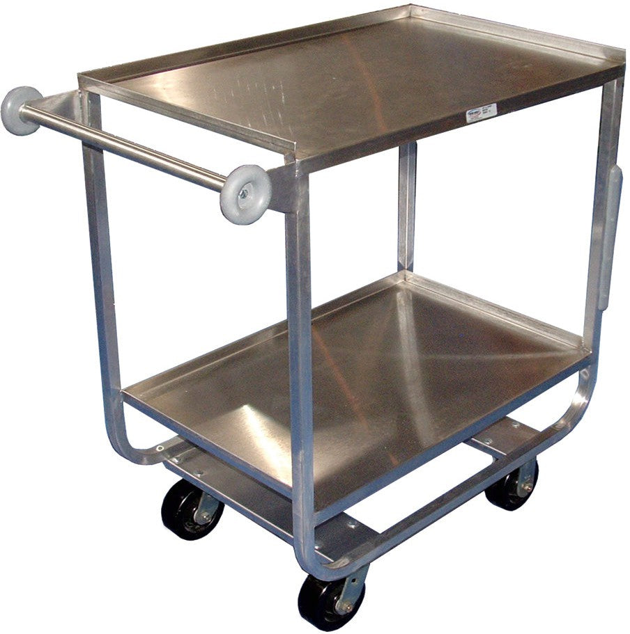 Winholt - 2 Shelf Stainless Steel Utility Carts - SC-2-2149-MO (Non-Cancelable Item, ETA 2-4 Weeks, SPECIAL ORDER)