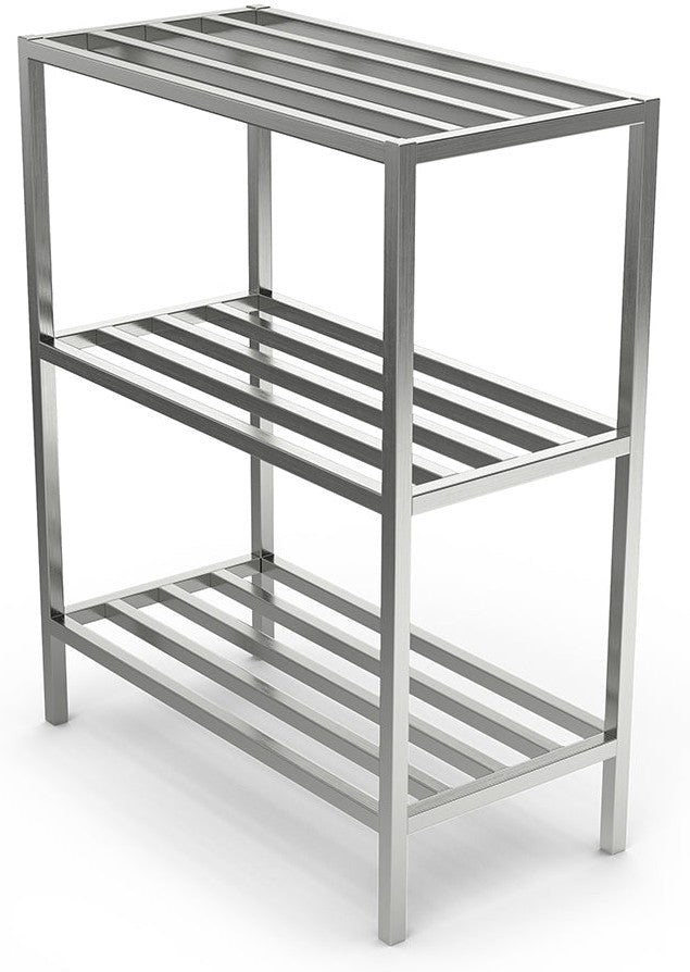 Winholt - 24" 2 Shelves Aluminum Tubular Shelving - ALSCS-60-224 (Non-Cancelable Item, ETA 2-4 Weeks, SPECIAL ORDER)