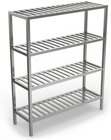 Winholt - 24" 3 Shelves Aluminum T-Bar Shelving With Prison Package - ALSTB-72-324-CM (Non-Cancelable Item, ETA 2-4 Weeks, SPECIAL ORDER)