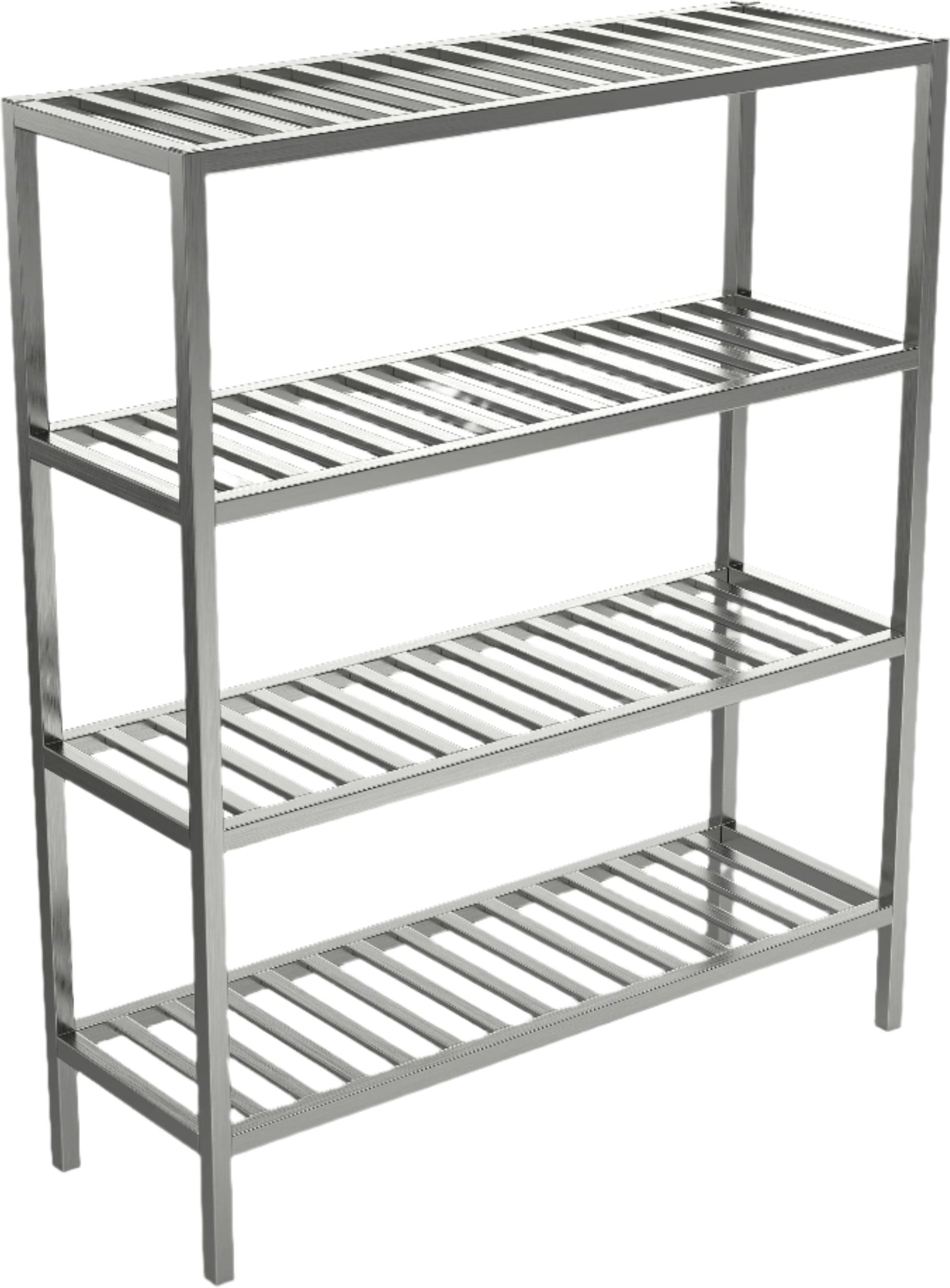 Winholt - 24" Aluminum T-Bar Shelving With 3 Shelves - ALSTB-60-324 (Non-Cancelable Item, ETA 2-4 Weeks, SPECIAL ORDER)