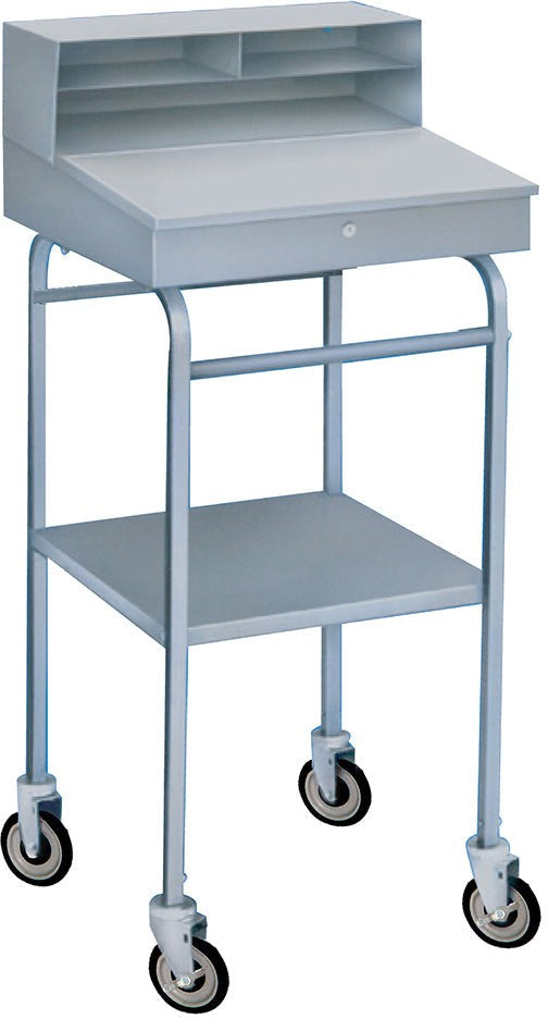 Winholt - 24" Gray Mobile Steel Receiving Shop Desk - RDMWN-3 (Non-Cancelable Item, ETA 2-4 Weeks, SPECIAL ORDER)