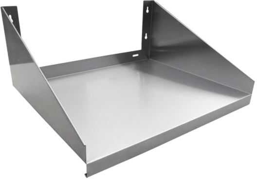 Winholt - 24" Stainless Steel Microwave Shelf - SSMS-2424 (Non-Cancelable Item, ETA 2-4 Weeks, SPECIAL ORDER)