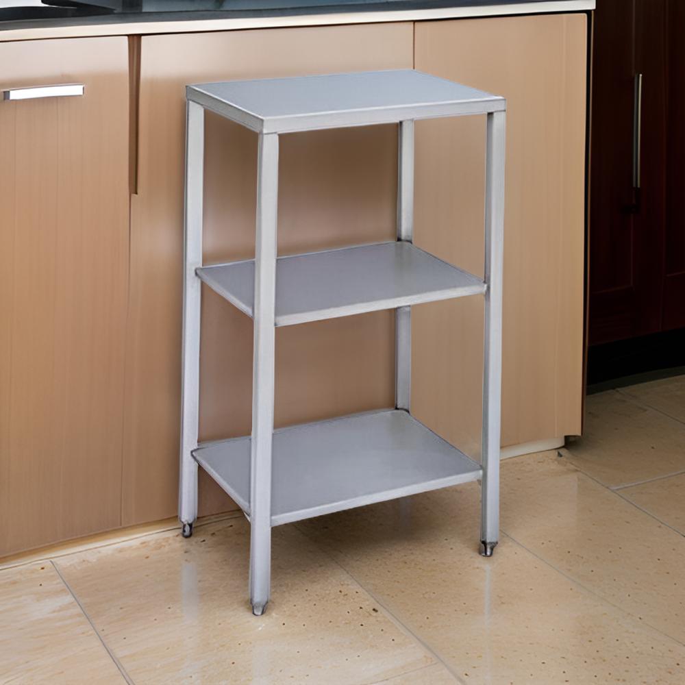 Winholt - 24" x 28", 16 Ga 304 Stainless Steel Top Scale Stand With 3 Shelves - ES-S2428H28 (Non-Cancelable Item, ETA 2-4 Weeks, SPECIAL ORDER)