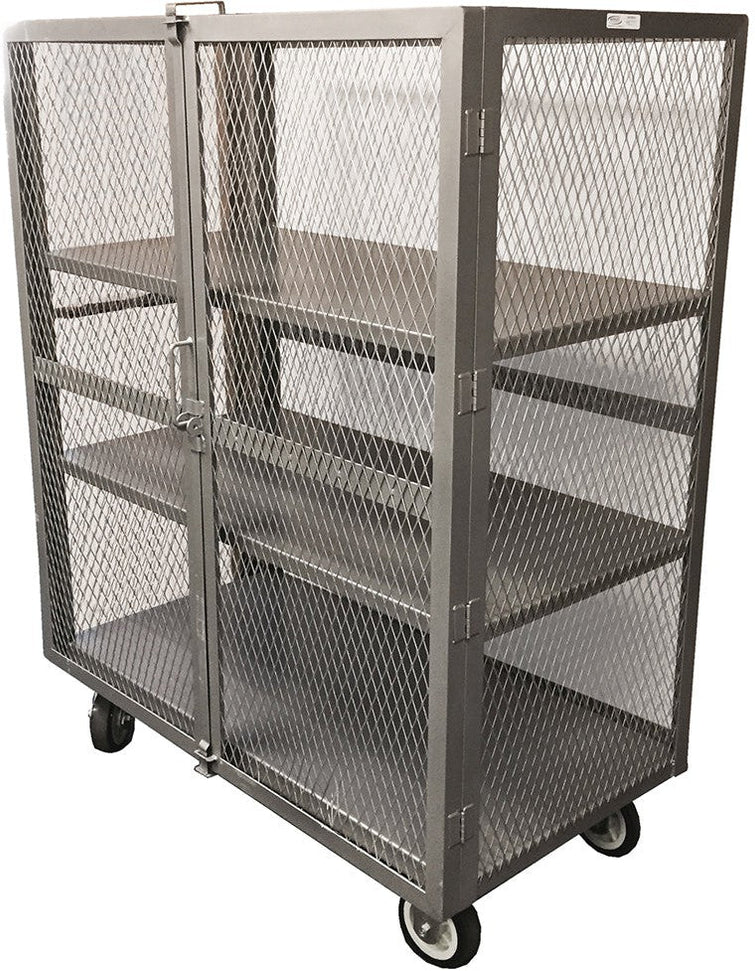 Winholt - 24″ x 48″ Steel Security Cage With Two Adjustable Shelves - EC-3-2448-2ADJ (Non-Cancelable Item, ETA 2-4 Weeks, SPECIAL ORDER)