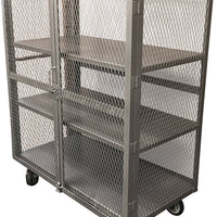 Winholt - 24″ x 48″ Steel Security Cage With Two Adjustable Shelves - EC-3-2448-2ADJ (Non-Cancelable Item, ETA 2-4 Weeks, SPECIAL ORDER)
