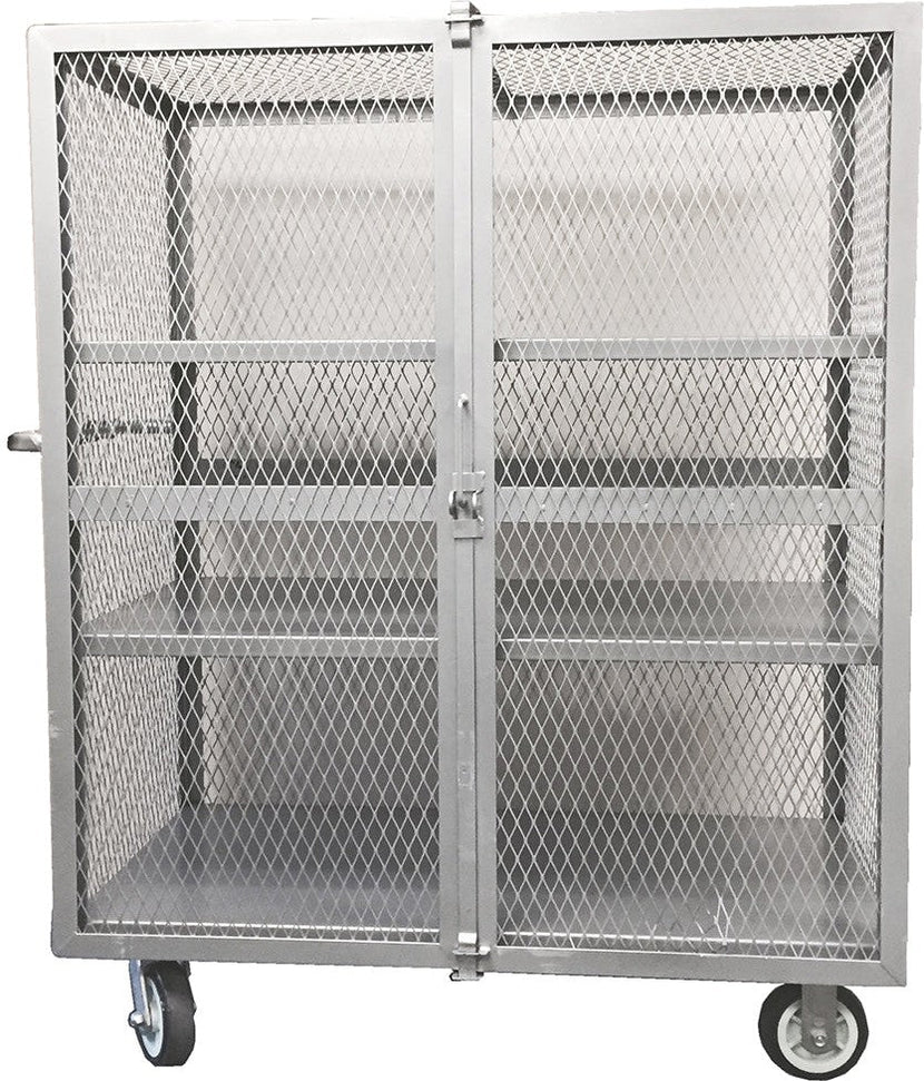Winholt - 24″ x 48″ Steel Security Cage With Two Adjustable Shelves - EC-3-2448-2ADJ (Non-Cancelable Item, ETA 2-4 Weeks, SPECIAL ORDER)