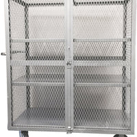 Winholt - 24″ x 48″ Steel Security Cage With Two Adjustable Shelves - EC-3-2448-2ADJ (Non-Cancelable Item, ETA 2-4 Weeks, SPECIAL ORDER)