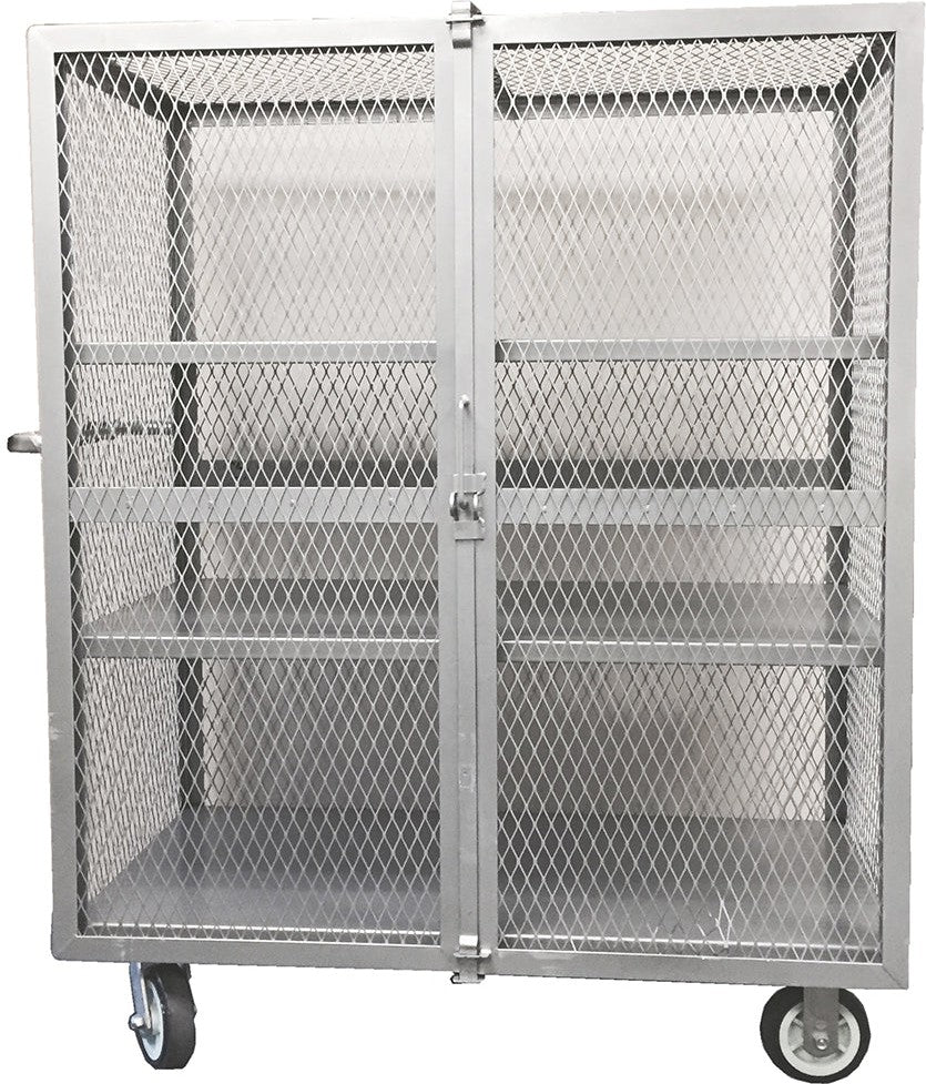Winholt - 24″ x 48″ Steel Security Cage With Two Adjustable Shelves - EC-3-2448-2ADJ (Non-Cancelable Item, ETA 2-4 Weeks, SPECIAL ORDER)
