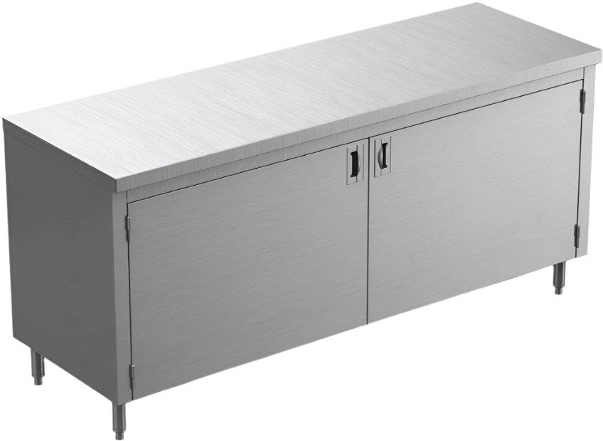 Winholt - 24" x 60" Flat Top Enclosed Base Table with Sliding Doors - STCT-D2460 (Non-Cancelable Item, ETA 2-4 Weeks, SPECIAL ORDER)