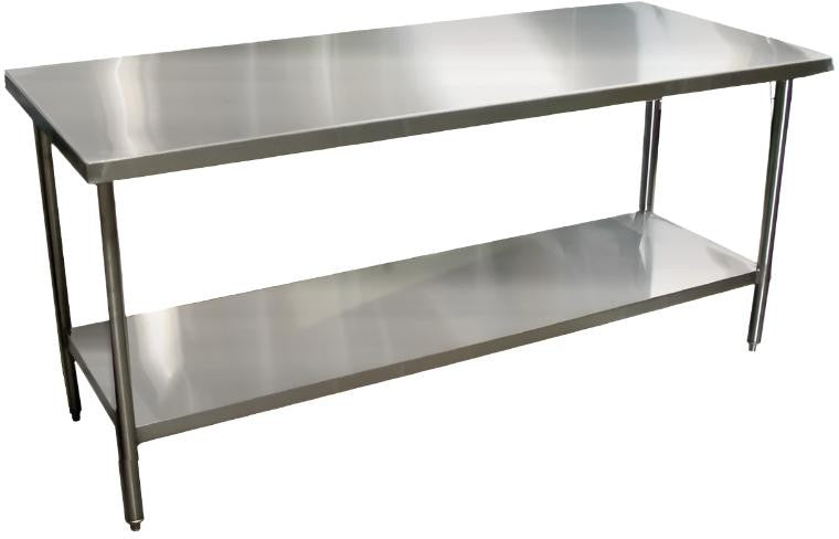 Winholt - 24" x 72" Stainless Steel Work Table With Undershef - DTS-2472 (Non-Cancelable Item, ETA 2-4 Weeks, SPECIAL ORDER)
