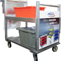 Winholt - 26" Curbside Pickup & Delivery Cart - ALMCS-36-224-RCUH-HF (Non-Cancelable Item, ETA 2-4 Weeks, SPECIAL ORDER)