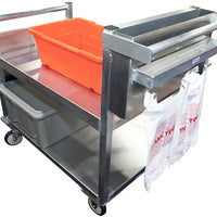 Winholt - 26" Curbside Pickup & Delivery Cart - ALMCS-36-224-RCUH-HF (Non-Cancelable Item, ETA 2-4 Weeks, SPECIAL ORDER)