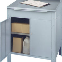 Winholt - 30" x 32.5" Stainless Steel Enclosed Stationary Receiving Desk - RDSWNSS-5 (Non-Cancelable Item, ETA 2-4 Weeks, SPECIAL ORDER)